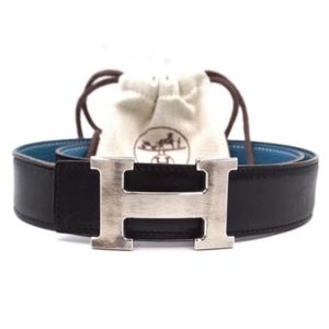Hermes Reversible H Plate Belt 80/32